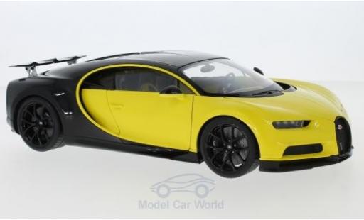 Bugatti Chiron 1/18 AUTOart yellow/black 2017 diecast model cars