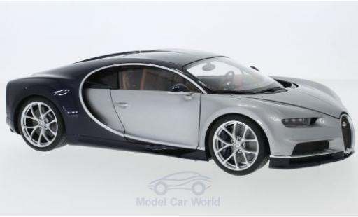 Diecast model cars Bugatti Chiron 1/18 AUTOart grey/blue 2017 Bugatti Chiron 1/18 AUTOart grey/blue 2017 diecast model cars