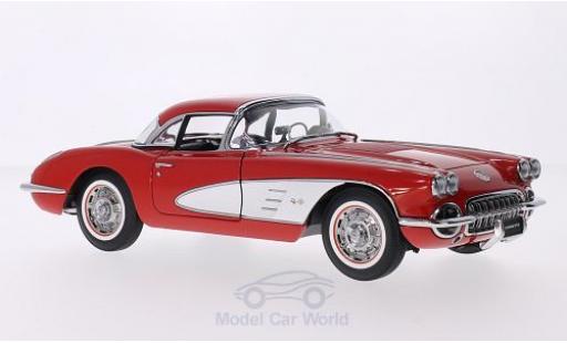 Diecast model cars Chevrolet Corvette C1 1/18 AUTOart (C1) red/white 1958 Hardtop liegt bei Chevrolet Corvette C1 1/18 AUTOart (C1) red/white 1958 Hardtop liegt bei diecast model cars