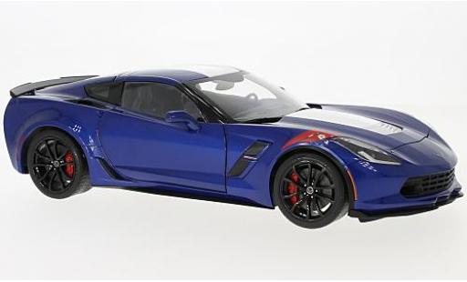 Diecast model cars Chevrolet Corvette 1/18 AUTOart (C7) Grand Sport blue/white 2017 Chevrolet Corvette 1/18 AUTOart (C7) Grand Sport blue/white 2017 diecast model cars
