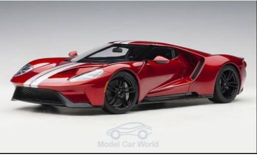 Ford GT 1/18 AUTOart metallic red/grey 2017 diecast model cars