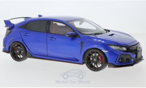 Honda Civic 1/18 AUTOart Type R (FK8) metallic blue RHD 2017 diecast model cars