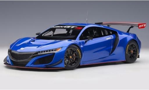 Diecast model cars Honda NSX 1/18 AUTOart GT3 blue 2018 Plain Body Version Honda NSX 1/18 AUTOart GT3 blue 2018 Plain Body Version diecast model cars