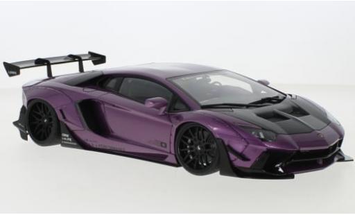 Lamborghini Aventador 1/18 AUTOart LB-Works Limited Edition metallise violett/carbon 1:18 diecast model cars