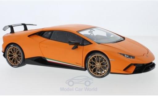Lamborghini Huracan 1/18 AUTOart Performante matt-orange 2017 diecast model cars