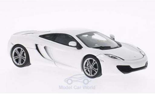 McLaren MP4-12C 1/43 AUTOart white 2011 diecast model cars