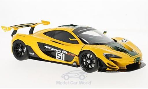 McLaren P1 1/18 AUTOart GTR yellow/green 2015 Motorshow Genf diecast model cars