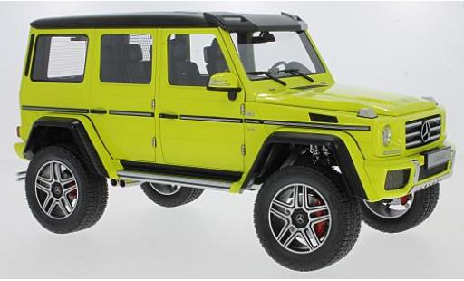 Mercedes Classe G 1/18 AUTOart G500 4x4 yellow 2016 diecast model cars