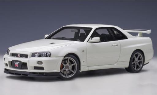 Nissan Skyline 1/18 AUTOart GT-R (R34) V-Spec II metallic white RHD diecast model cars