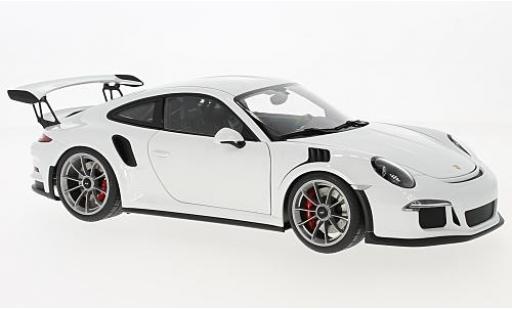 Porsche 991 GT3 RS 1/18 AUTOart 911 () GT3 RS white 2016 diecast model cars