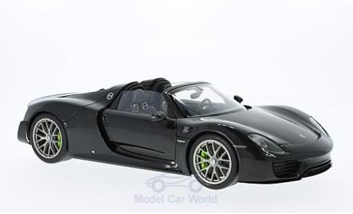 Porsche 918 2013 1/18 AUTOart Spyder metallic black 2013 diecast model cars