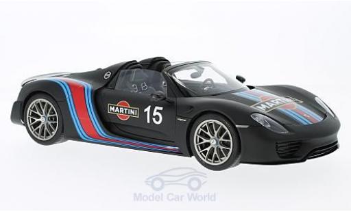 Porsche 918 2013 1/18 AUTOart Spyder black Martini 2013 Weissach Package diecast model cars