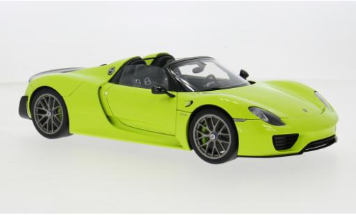 Diecast model cars Porsche 918 1/18 AUTOart Spyder Weissach Package grün 1:18 Porsche 918 1/18 AUTOart Spyder Weissach Package grün 1:18 diecast model cars
