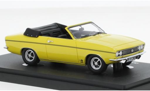 Opel Manta 1/43 AutoCult Autocult/Avenue 43 A cabriolet Karmann yellow 1971 diecast model cars