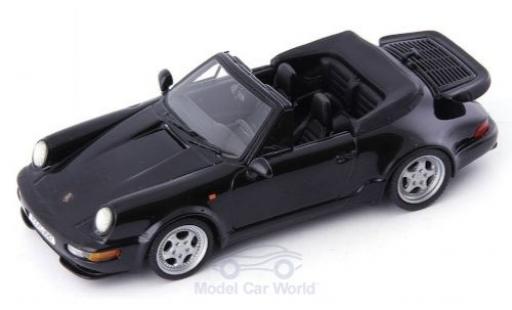 Porsche 993 Turbo 1/43 AutoCult 911 (964) Turbo Cabriolet black 1 diecast model cars
