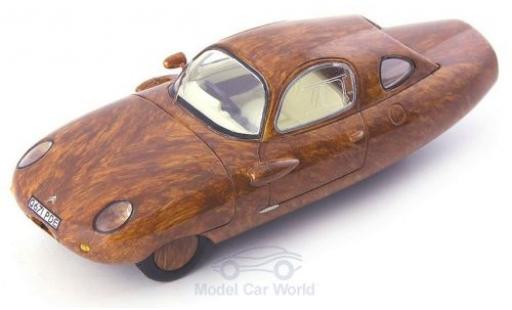 Citroen 2CV 1/43 AutoCult Wood Tryane II brown RHD 1986 diecast model cars