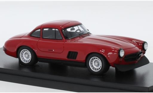 Mercedes 300 1/43 AutoCult SL (W198) AMG red 1974 K.F.Flick diecast model cars