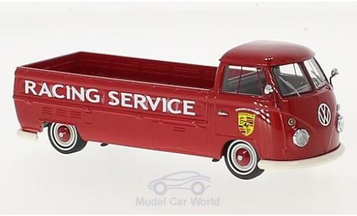 Volkswagen T1 A 1/43 AutoCult Langpritsche red Porsche Racing Service 1967 diecast model cars