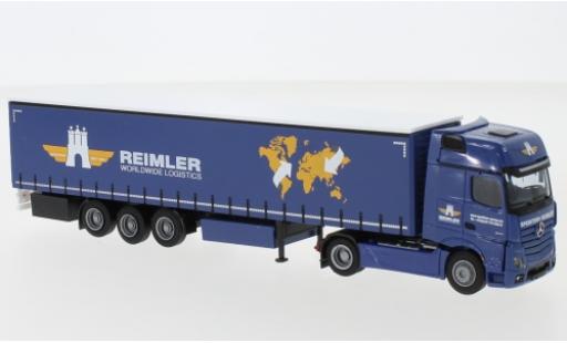 Diecast model cars Mercedes Actros 1/87 AWM 5 GigaSpace/Aerop. Reimler camion avec bache Mercedes Actros 1/87 AWM 5 GigaSpace/Aerop. Reimler camion avec bache diecast model cars