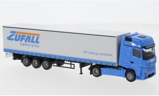 Diecast model cars Mercedes Actros 1/87 AWM 5 GigaSpace/Aerop. Zufall camion avec bache Mercedes Actros 1/87 AWM 5 GigaSpace/Aerop. Zufall camion avec bache diecast model cars