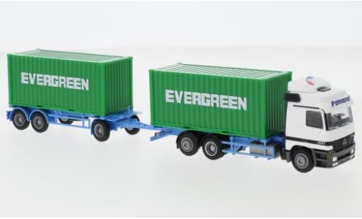 Diecast model cars Mercedes Actros 1/87 AWM L Evergreen 2x20 Co.-HZ Mercedes Actros 1/87 AWM L Evergreen 2x20 Co.-HZ diecast model cars