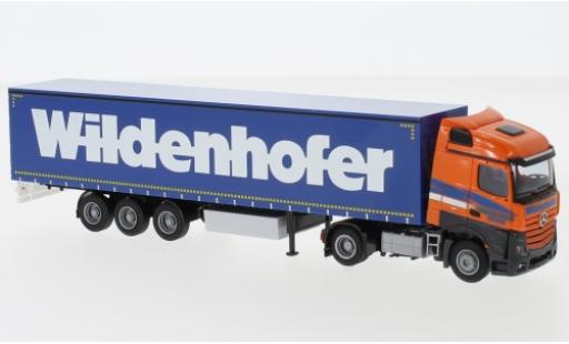 Diecast model cars Mercedes Actros 1/87 AWM 2 Stream. Aerop. Wildenhofer G-KSZ Mercedes Actros 1/87 AWM 2 Stream. Aerop. Wildenhofer G-KSZ diecast model cars