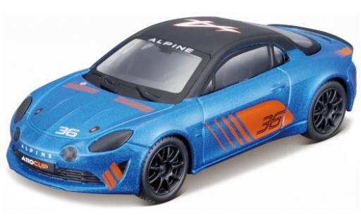 Alpine A110 1/43 Burago Cup metallic blue/matt-black No.36 2019 diecast model cars