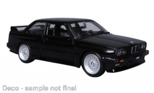 Bmw M3 1/24 Burago Bburago (E30) black 1988 diecast model cars