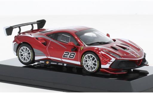 Diecast model cars Ferrari 488 1/43 Burago Challenge Evo No.28 2020 Ferrari 488 1/43 Burago Challenge Evo No.28 2020 diecast model cars