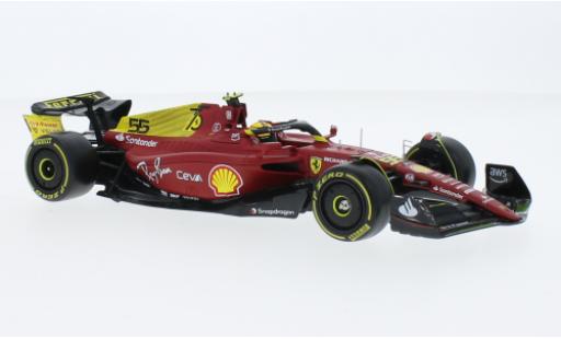 Diecast model cars Ferrari F1 1/43 Burago -75 No.55 Scuderia formule 1 GP Monza 2022 Ferrari F1 1/43 Burago -75 No.55 Scuderia formule 1 GP Monza 2022 diecast model cars