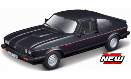 Diecast model cars Ford Capri 1/24 Burago MK III black/Dekor 1973 Ford Capri 1/24 Burago MK III black/Dekor 1973 diecast model cars