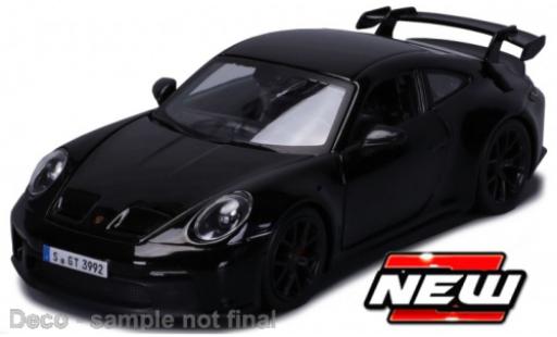 Porsche 992 GT3 1/24 Burago Bburago 911  black 2021 diecast model cars