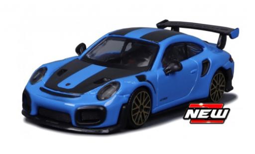 Porsche 911 1/43 Burago GT2 RS blue/black diecast model cars