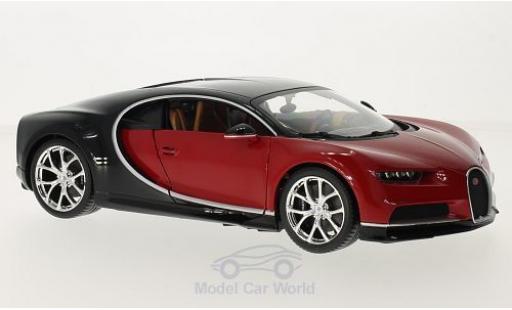 Diecast model cars Bugatti Chiron 1/18 Burago red/black Bugatti Chiron 1/18 Burago red/black diecast model cars