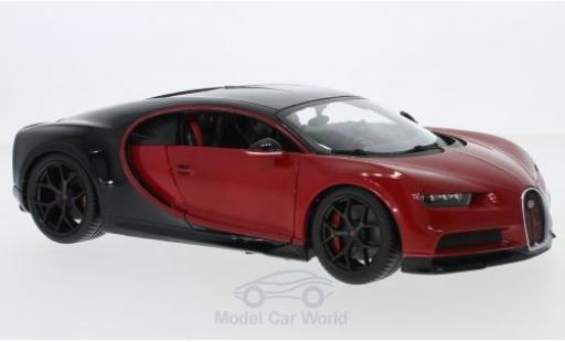 Diecast model cars Bugatti Chiron 1/18 Burago red/black Sport Bugatti Chiron 1/18 Burago red/black Sport diecast model cars