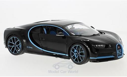 Diecast model cars Bugatti Chiron 1/18 Burago black Zero-400-Zero Bugatti Chiron 1/18 Burago black Zero-400-Zero diecast model cars
