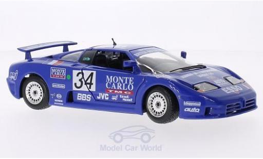 Bugatti EB110 1/24 Burago EB 110 Super Sport No.34 24h Le Mans 1990 A.Cudini/E.Helary/J.C.Bouillon diecast model cars