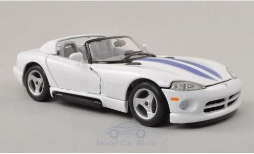 Diecast model cars Dodge Viper 1/24 Burago RT/10 white/blue Dodge Viper 1/24 Burago RT/10 white/blue diecast model cars
