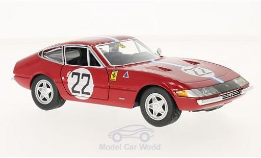 Diecast model cars Ferrari 365 1/24 Burago GTB4 Competizione red No.22 Ferrari 365 1/24 Burago GTB4 Competizione red No.22 diecast model cars
