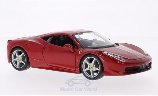 Ferrari 458 1/24 Burago Italia red ohne Vitrine diecast model cars