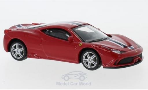 Ferrari 458 1/43 Burago Speciale red/white pull-back diecast model cars