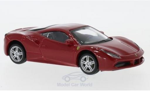 Diecast model cars Ferrari 488 1/43 Burago GTB red/white pull-back Ferrari 488 1/43 Burago GTB red/white pull-back diecast model cars