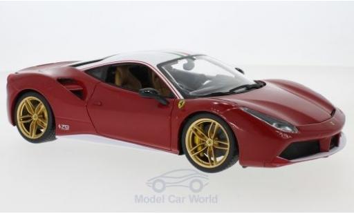 Ferrari 488 1/18 Burago GTB red/white The Lauda 2017 70 Jahre diecast model cars