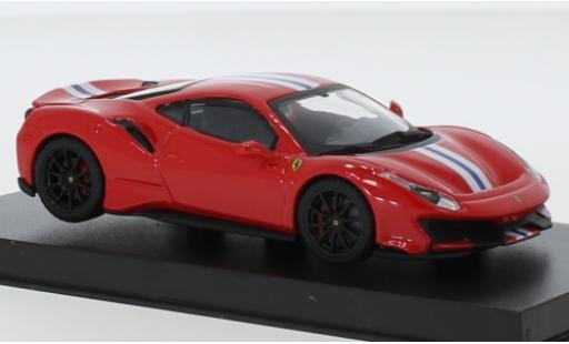 Diecast model cars Ferrari 488 1/43 Burago Pista red/white Ferrari 488 1/43 Burago Pista red/white diecast model cars