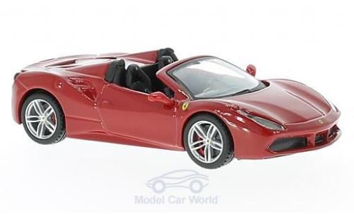 Diecast model cars Ferrari 488 1/43 Burago Spider red 2016 Ferrari 488 1/43 Burago Spider red 2016 diecast model cars
