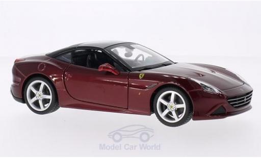 Diecast model cars Ferrari California 1/24 Burago T metallic red/black 2014 Ferrari California 1/24 Burago T metallic red/black 2014 diecast model cars