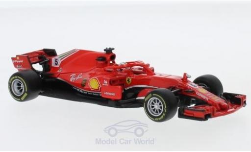 Ferrari F1 1/43 Burago No.5 Formel 1 2018 S.Vettel diecast model cars