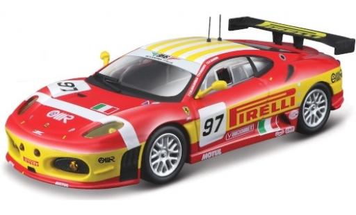 Ferrari F430 1/43 Burago GTC No.97 BMS Scuderia Italia Pirelli 24h Le Mans 2008 F.Babini/M.Malucelli/P.Ruberti diecast model cars