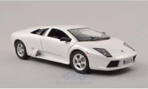 Diecast model cars Lamborghini Murcielago 1/24 Burago metallic white 2002 Lamborghini Murcielago 1/24 Burago metallic white 2002 diecast model cars