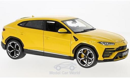 Diecast model cars Lamborghini Urus 1/18 Burago yellow 2018 Lamborghini Urus 1/18 Burago yellow 2018 diecast model cars